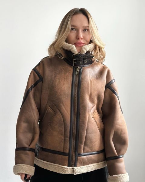 Дублянка коричнева без пояса, L 1000316 фото