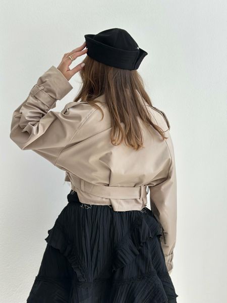 Вкорочений тренч "Belted Crop Coat" 10000022 фото