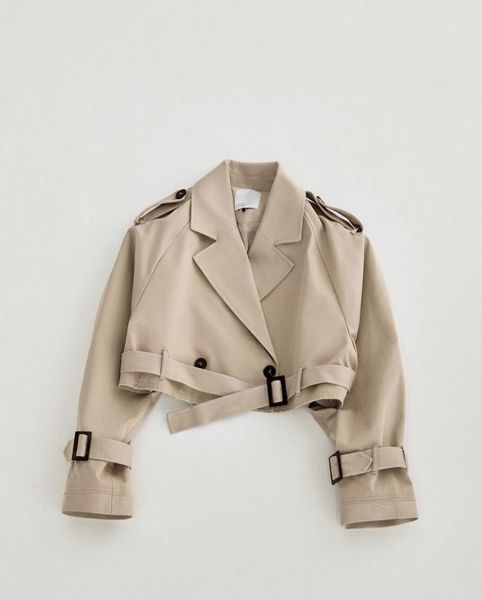 Вкорочений тренч "Belted Crop Coat" 10000022 фото