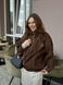 Косуха з високим коміром під замшу "Brown Urban Vintage" 200270 фото 1