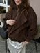 Косуха з високим коміром під замшу "Brown Urban Vintage" 200270 фото 2