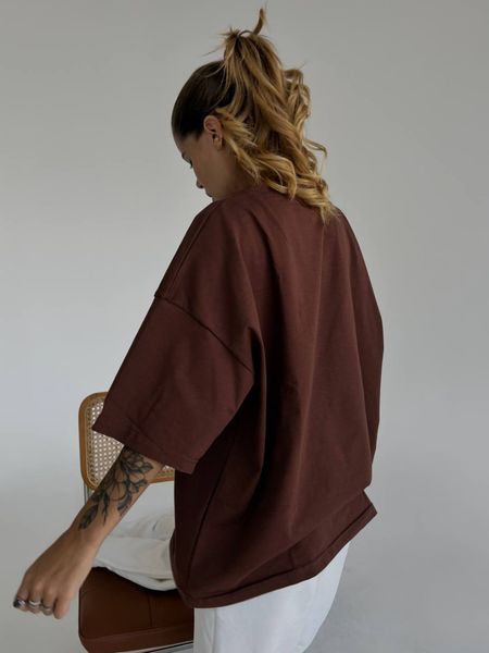 Футболка коричнева, ONE SIZE 1000423 фото