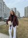 Косуха з високим коміром під замшу "Wine Urban Vintage" 200273 фото 2