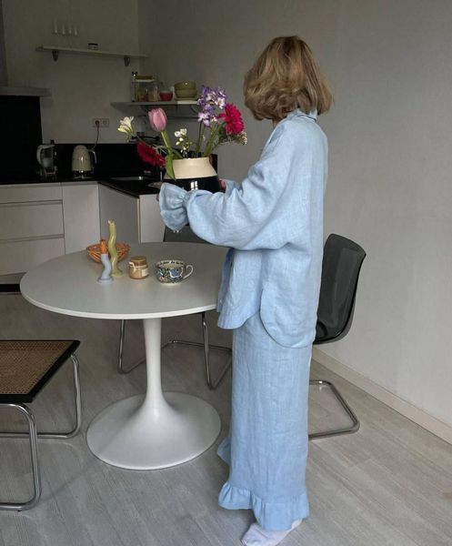 Блакитний костюм &ldquo;Linen breeze&rdquo; 10001100 фото