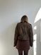 Укорочена косуха з ефектом замші &laquo;Brown Suede Crop&raquo;  200230 фото 5