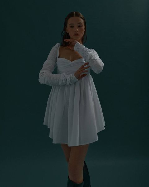 Сукня біла "Bustier", S 1000384 фото