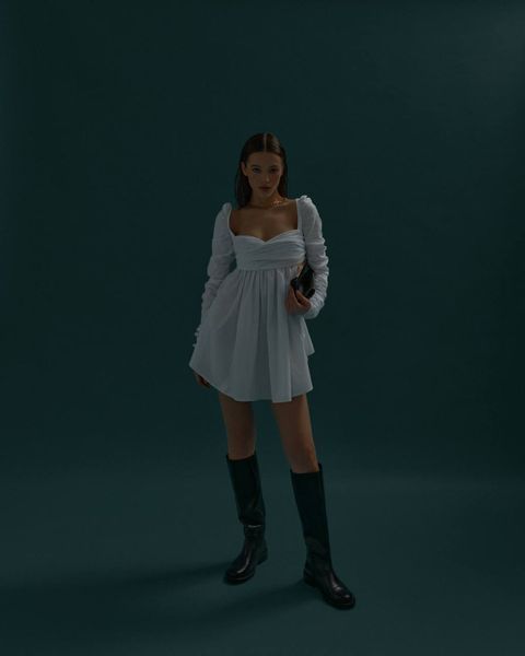 Сукня біла "Bustier", S 1000384 фото