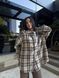 Сорочка в клітинку бежева "Tartan" 10000041 фото 6