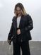 Косуха чорна оверсайз "Classic Leather Black" 100075 фото 3