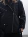 Косуха чорна оверсайз "Classic Leather Black" 100075 фото 4