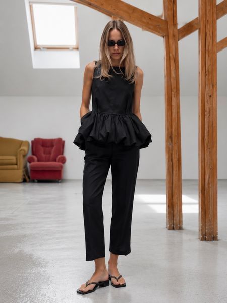 Комплект &laquo;Black Peplum Set&raquo; 200313 фото